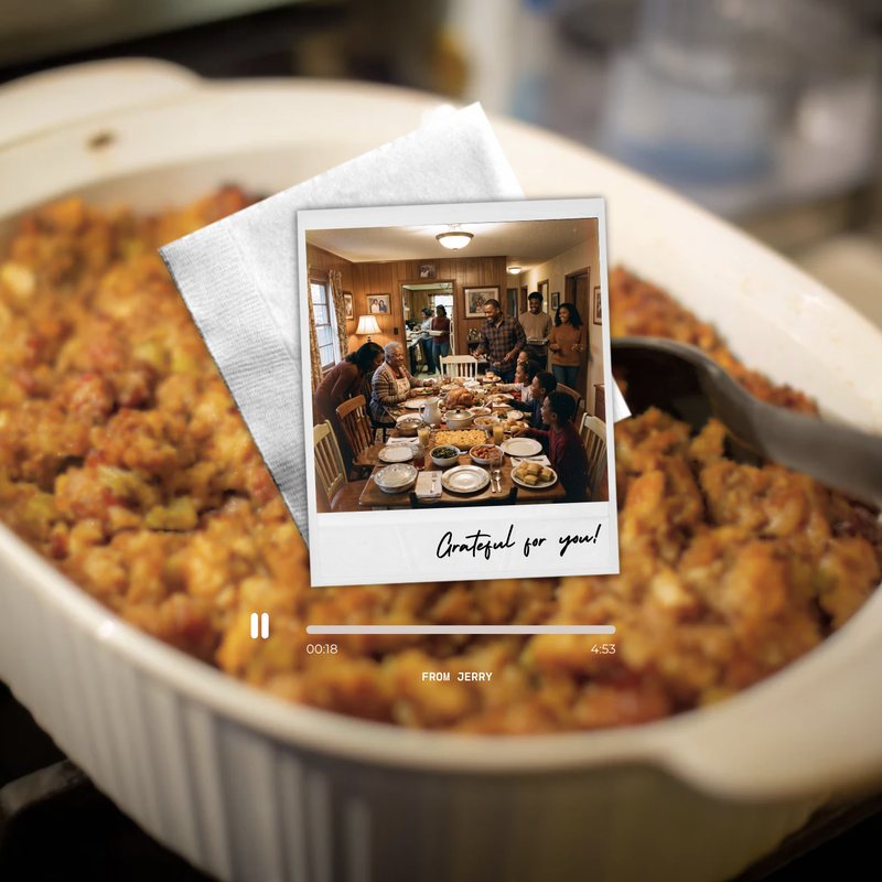 Stuffing to Say card